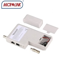 Testeur de câble réseau numérique hybride 4 en 1 avec écran LCD RJ45/RJ11/USB/BNC LAN Cat5/Cat6 Testeur de ligne télécom 1500 pieds de portée 9V