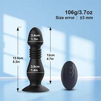 Fernbedienung Teleskop Arsch Anal Buttplug Vibrator Männlich Schub Prostata Massage gerät mit Saugnapf für schwule Männer Masturbation