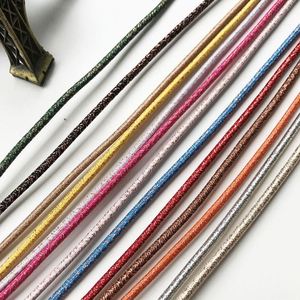 Bande élastique en caoutchouc de 3 mm pour fabricants, couleur or et argent, corde élastique en soie d'oignon, corde élastique pour racines - Product Image 1