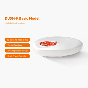 Gekoelde voerbak voor huisdieren met 5 draaibare compartimenten, APP-gestuurde dispenser voor droog- en natvoer voor honden en katten met koelsysteem - Product Image 5