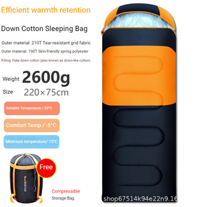 Meilleures ventes : Sac de couchage enveloppant imperméable 3 saisons de qualité supérieure pour adultes – Chaud, idéal pour le camping hivernal, les aventures en plein air et le confort intérieur - Product Image 2