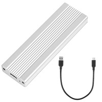 Carcasa de disco duro de estado sólido biprotocolo NVMe/NGFF, carcasa de disco duro móvil externa compatible con sistema operativo múltiple