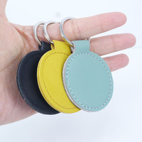Petits accessoires en cuir, cadeau pour femmes, porte-clés rond, porte-clés en cuir sur mesure, porte-clés en alliage de zinc, cuir PU CN;GUA
