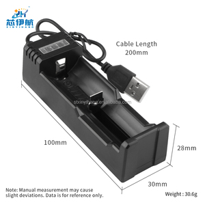 Bộ sạc pin Li-ion đơn khe đa năng (điện áp rộng 100-240V) Công suất chính xác 4.2V Đầu Ra 500mA, phù hợp với 18650/26650 & Mô hình - Product Image 6