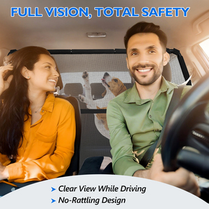 लोकप्रिय लौह प्रबलित पलायन-प्रूफ फोल्डेबल बैक सीट डिवाइडर कार्गो क्षेत्र गेट-सुव सार्वभौमिक के लिए - Product Image 4