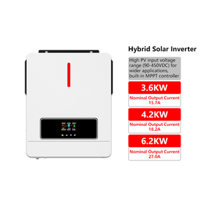 ระบบโซลาร์ไฮบริดแบบประหยัดพลังงาน 3.2kw 4.2kw 6.2kw แบบสองเอาต์พุต 6.2 กิโลวัตต์ แท้จริง พร้อมคอนโทรลเลอร์ MPPT แบบไร้แบตเตอรี่ สำหรับงานหนัก - Product Image 5