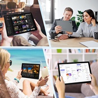 Tablet Dual SIM de 10.1 Pulgadas con Android 14, Procesador MTK6737, 5G, Resistente al Agua, Cámara Dual de 13MP, 2 en 1, con Teclado, Funda y Ratón