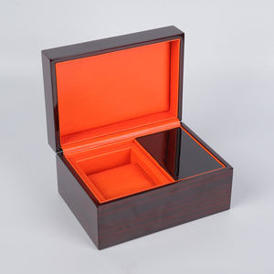 Luxury Elegant Protective Eco-Friendly Rectangle Wooden <b>Watch</b> Storage <b>Case</b> with MDF Material Gift Box - Product Image 2