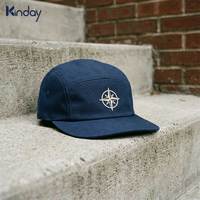 Gorra de Béisbol Azul Marino de 5 Paneles, Lona Resistente, Gran Volumen, Fuente Verificada, para Exportación