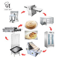 Machine automatique de fabrication de pain commercial pour roti, pâte à pain, pain pané, shawarma, naan, pain de mie, pain pita, pour Éthiopie, Nirav, Turquie, Irak, Arabie