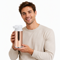 Distributeur automatique de savon infrarouge de luxe pour la maison, en acier inoxydable 304, rechargeable par USB, OEM ODM, directement de l'usine