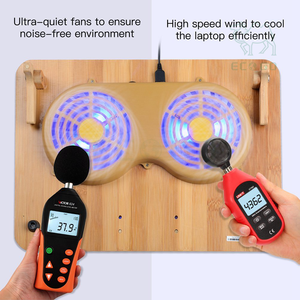 15 inch tre máy tính xách tay làm mát Pads USB sạc cổng máy tính xách tay đứng với quạt làm mát - Product Image 2