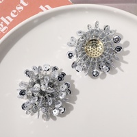 Boutons de manchette perlés à paillettes effet feu d'artifice, attrape-regards, pour filles stylées, prêts à poser, accessoires de chaussures DIY tendance pour toutes les saisons