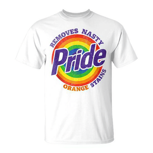 T-shirt retrò Pride con design LGBTQ per la rimozione delle macchie arancioni - Edizione Mese dell'Orgoglio - Product Image 2