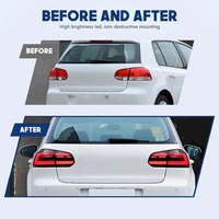 Feux arrière HETOP Golf 6 2009-2013, feux arrière LED, mise à niveau au design Golf 8, feux arrière LED Plug and Play pour Volkswagen