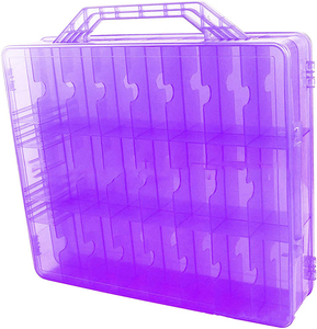 Estuche de Almacenamiento de Plástico Duro para Tinta de Alcohol, Organizador de Doble Cara con 48 Compartimentos - Product Image 6