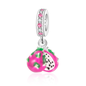 <span class=keywords><strong>Abalorios</strong></span> de Plata con Forma de Frutas (Uva, Granada, Cereza, Fresa, Manzana, Sandía, Pera) para Pulseras Originales Berloque - Product Image 2