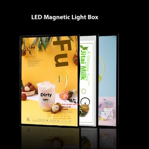 Siêu mỏng từ hộp Đèn khung ảnh với LED cho thang máy trong nhà quảng cáo treo tường trà sữa cửa hàng hình ảnh dạ quang - Product Image 4