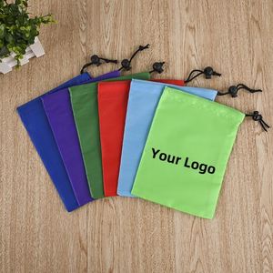 Portable Waterproof Nylon Drawstring Backpack Polyester <b>Storage</b> Pocket Oxford Cloth Single <b>Draw</b> Closure Dustproof for Jump Rope - Product Image 6