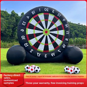 Accessoires de télécommande amusants, cible de fléchettes gonflable de football, pour activités de team building en extérieur, entraînement en plein air, personnalisable, clip en PVC Pluto - Product Image 5