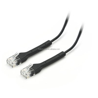 Cable Ethernet Cat6A Ultrafino de Cobre Trenzado, Par Trenzado Sin Blindaje, Cable LAN Flexible RJ45, Aplicable a Gigabit, PC y Router