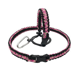 Asa de paracord con correa para el hombro para botellas de agua de boca ancha, soporte duradero, correa para botella de agua con anillo de seguridad - Product Image 4