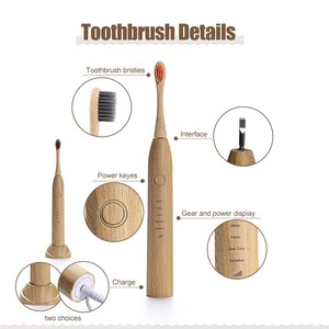 <span class=keywords><strong>Brosse</strong></span> <span class=keywords><strong>à</strong></span> dents électrique sonique en <span class=keywords><strong>bambou</strong></span> LULA 2026 de haute qualité, écologique et <span class=keywords><strong>rechargeable</strong></span>, avec têtes de <span class=keywords><strong>brosse</strong></span> biodégradables - Product Image 2