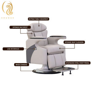 CHUQUE Luxus elektrischer Friseurs tuhl Hot Sale mit anpassbarer Farbe Leder und Schwamm mit hoher Dichte für den Wohnbereich - Product Image 6