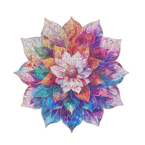 Robotime Rowood Produttore di Artigianato in Legno Regali Fai-da-Te TA001 Fiore Mandala Mistico Forme Fantasiose <span class=keywords><strong>Puzzle</strong></span> in Legno - Product Image 1