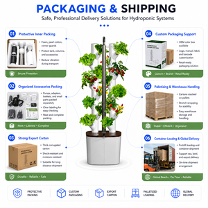 Système <span class=keywords><strong>de</strong></span> jardinage hydroponique intelligent d'intérieur pour usine, 36 sites <span class=keywords><strong>de</strong></span> culture avec éclairage LED et réservoir d'eau pour herbes et légumes - Product Image 6
