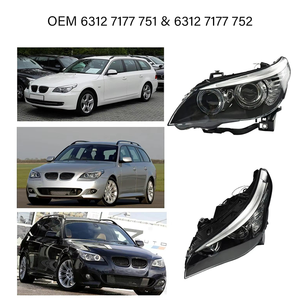 Wholesale Car Front Head Lamp E-mark Certified HID Xenon Headlight OEM 63127177751 63127177752 for 2008-2010 <strong>BMW</strong> 5 Series E61 - Product Image 5