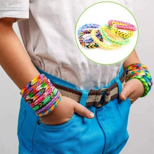 Kit de fabrication de bracelets en caoutchouc synthétique arc-en-ciel, jouets artisanaux faits à la main <span class=keywords><strong>pour</strong></span> enfants - Product Image 6