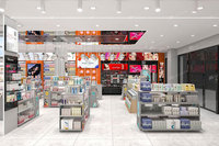 01-BJiS003-B Éclairage LED écologique à finition stratifiée pour présentoirs de magasins de cosmétiques et mobilier de magasins de parfums pour la présentation en détail