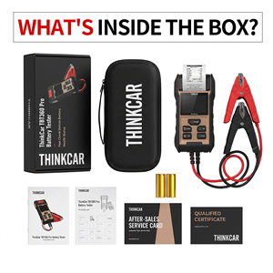 Probador de Baterías Automotrices THINKCAR TBT360PRO 12V 24V con Impresora Integrada, Analizador de CCA, SOH y SOC para Baterías <span class=keywords><strong>AGM</strong></span>, EFB, Plomo-Ácido y Litio - Product Image 6