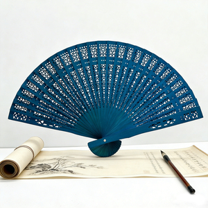 Abanicos de Mano de Bambú con Impresión y Grabado Personalizados a Precio Económico, Abanico de Madera Plegable como Regalo Promocional para Decoración de Bodas y Fiestas - Product Image 5