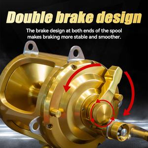 Carrete de Pesca de Arrastre para Pesca Mayor, 80w, <span class=keywords><strong>2</strong></span> Velocidades, Dorado, para Agua Salada, 30w, 50kg, Personalizado, para Atún, Profundidad 30kg, 40kg, 45kg - Product Image 6