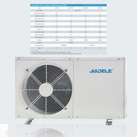 JIADELE Fournisseur de pompes à chaleur à onduleur à énergie nouvelle 3KW 18KW Onduleur CC Pompe à chaleur Mini-split Chauffe-eau pour la maison