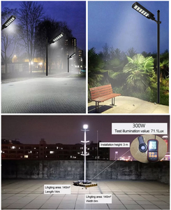 Projecteur LED étanche pour l'intérieur et l'extérieur, éclairage de rue, de jardin, lampe murale, réflecteur solaire, éclairage solaire pour l'extérieur - Product Image 5