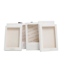 Tocados de embalaje de papel únicos de marca, ropa de bebé, reloj, caja de regalo de joyería con ventana de PVC