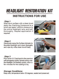 Fluido di riparazione del faro dell'auto: detergente e restauratore avanzati per fari-soluzione innovativa per la riparazione della luce per auto - Product Image 2
