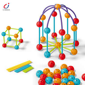 Giocattoli Educativi a Tema Pianeti Chengji, Blocchi da Costruzione Geometrici con Perline Inseribili, Blocchi 3D per Bambini - Product Image 1