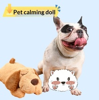 Mainan Boneka Penghibur Hewan Peliharaan dengan Kotak Detak Jantung - Meredakan Kecemasan Meningkatkan Tidur Pola Hati Kartun Desain Lembut dan Nyaman untuk Kucing Anjing