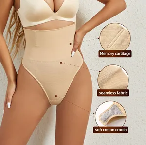 Tanga de cuerpo de cintura alta tonificante <span class=keywords><strong>con</strong></span> ropa interior de levantamiento de glúteos - Product Image 4
