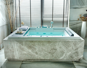 Spa <span class=keywords><strong>de</strong></span> Interior Jacuzzi para 2 Personas, Bañera <span class=keywords><strong>de</strong></span> Hidromasaje Empotrada, <span class=keywords><strong>Precio</strong></span> <span class=keywords><strong>de</strong></span> Bañeras para Parejas - Product Image 3