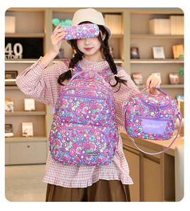 New Cross-border Color Three-in-one Antibacterial Nylon <b>Backpack</b> Versatile <b>Student</b> Schoolbag Large-capacity Insulated Polyester - Product Image 3