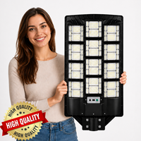 Lampes solaires extra-larges 500W 800W 1000W pour extérieur, étanches IP67, lampadaires solaires LED tout-en-un avec télécommande
