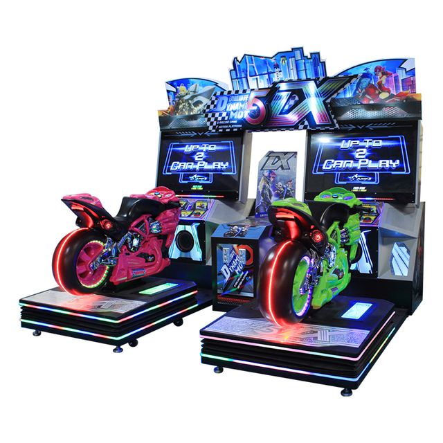 2 Player Motorcycle Racing Arcade Machine Coin Operated Driving Simulator Game