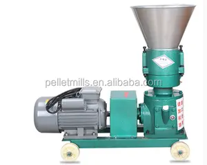 livestock feed pellet mill flat die pellet machine small motor engine animal feed pellet making machine