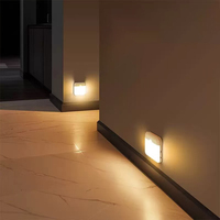 Lampe murale LED intelligente à détecteur de mouvement, induction automatique, magnétique, rechargeable par USB pour chevet, placard, escalier