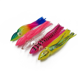 Weiyu Ingrosso Esche Artificiali da Traina per Calamari e Marlin, 5.5 pollici, a Forma di Polpo Cavo Colorato, con Gonne da Calamaro, per Pesca Big <span class=keywords><strong>Game</strong></span> - Product Image 1
